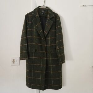Green Plaid Coat